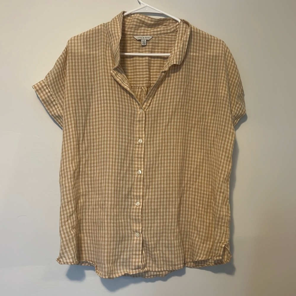 Lucky brand button down top